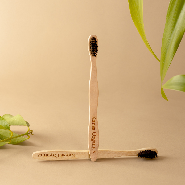 Ayurvedic Wooden Charcoal Toothbrush