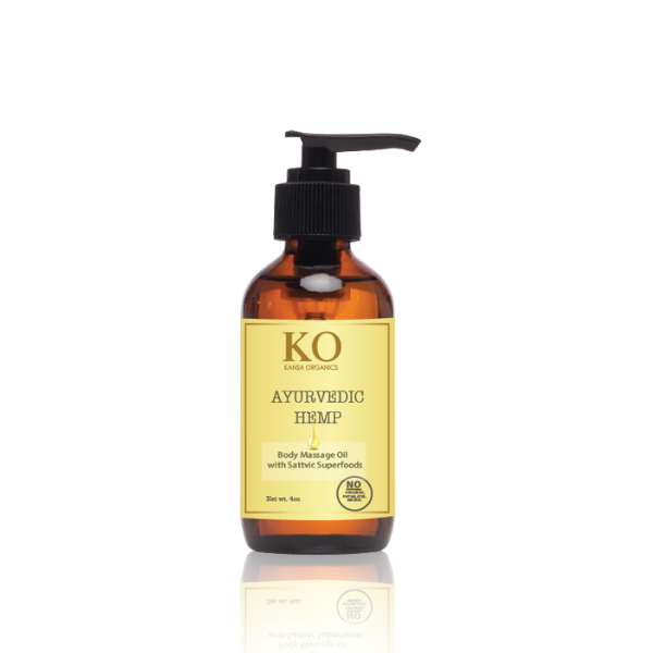 AYURVEDIC HEMP BODY MASSAGE OIL - Kansa Organics